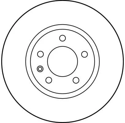 2x BRAKE DISC DF2720 FOR VAUXHALL OPEL MANTA/Hatchback/CC OMEGA X20SE 2.0L 4cyl - Image 3 of 4