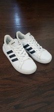 Kids Adidas Grand Court 2.0 Tennis Shoes Color White/Black SIZE 2