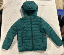 Gap Kids Pure Primaloft Lightweight Puffer Jacket Boy Size XS Forest Green