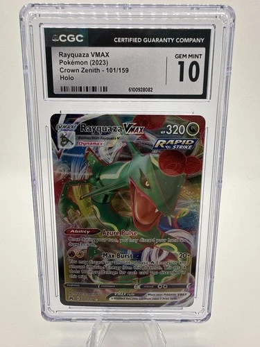 Rayquaza VMAX Rapid Strike – Crown Zenith 101/159 – CGC 10