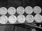 90% Junk Silver U.S. Coins $5FV Ben Franklin Half Dollars