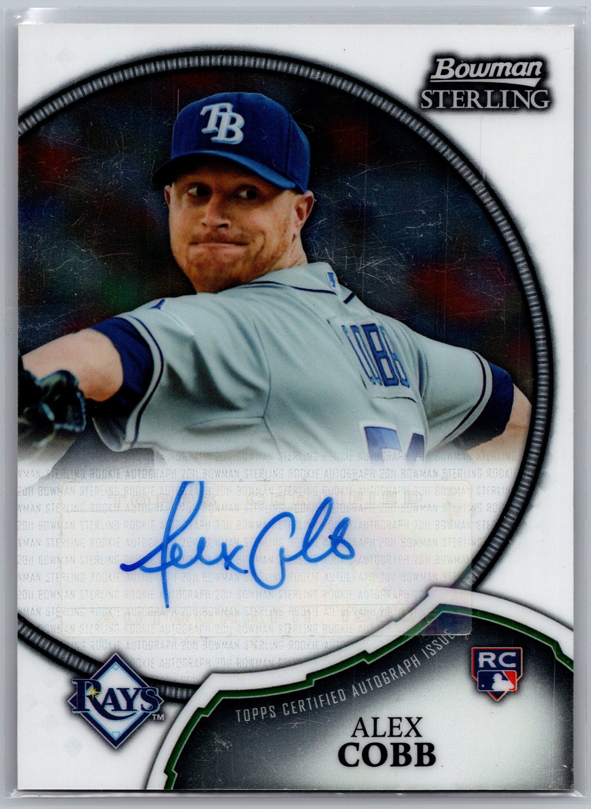 2011 Bowman Sterling #14 Alex Cobb Rookie Auto