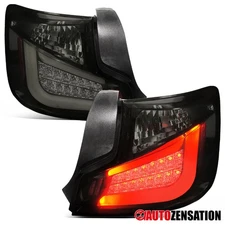 Black Smoke Fit 2011 2012 2013 Scion tC LED Tail Lights Brake Lamps Left+Right