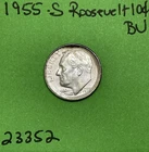 1955-S Roosevelt Dime 10c BU Uncirculated Mint State 90% Silver