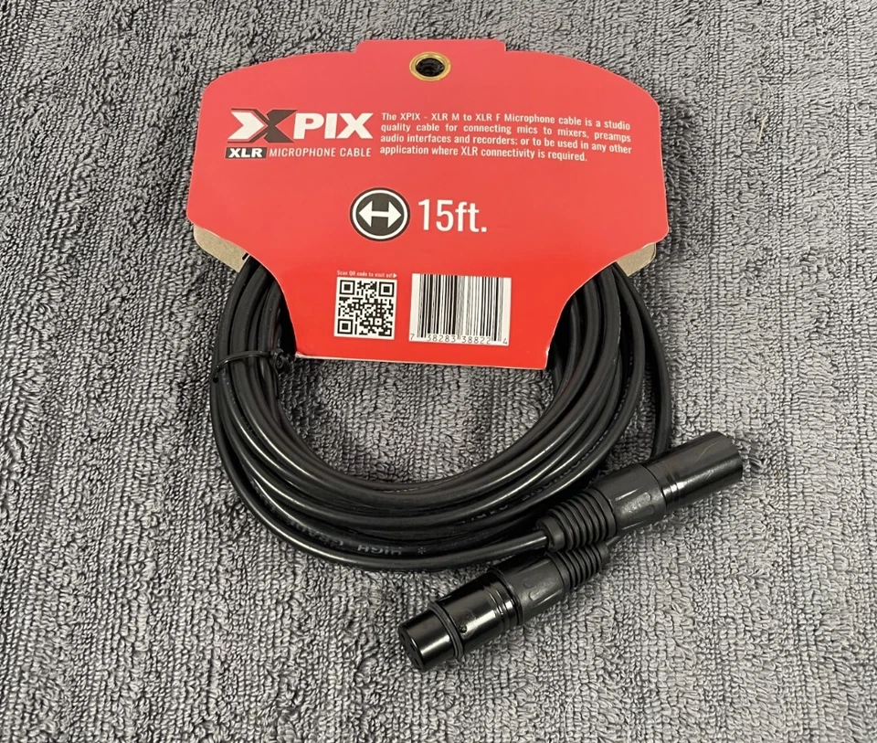 Photosavings PX-XLR10F Xpix XLR3F to XLR3M Balanced Interconnect Cable - Image 2 of 2