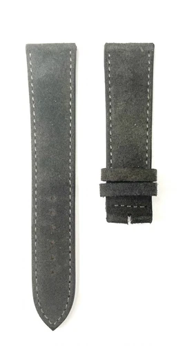 Genuine 20MM Nomos Glashutte Grey Suede Band