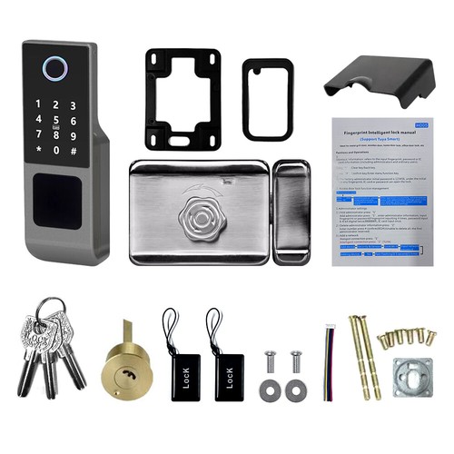 Electronic Smart Door Lock WiFi APP Fingerprint Card Password Key Security Lock - Picture 14 of 18