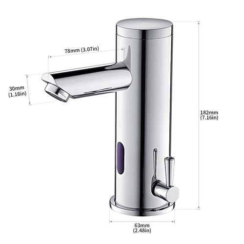 Sensor infrarrojo automático grifo de lavabo grifo de baño grifo de lavabo - Imagen 12 de 17