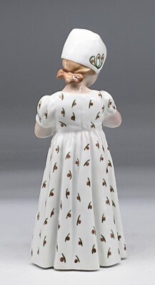 B&G Denmark Bing and Grondahl #1721 Porcelain Girl Mary W/ Doll