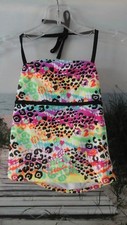 NEW Breaking Waves Girls 12.5 Neon Colors Pattern Swimwear Tankini Top