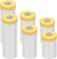 Large Clear Adhesive Tape Roll Set For Home Improvement And Protection 6 Pieces