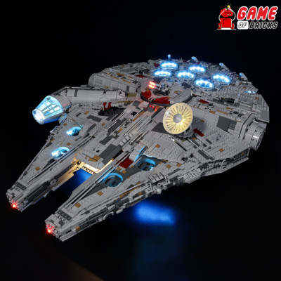 LED Light Kit for Millennium Falcon - Compatible with LEGO  75192 (RC+ Sound)
