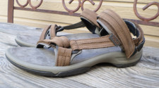 TEVA Tirra Brown Leather Sport Sandals Women's 10 eur 41 