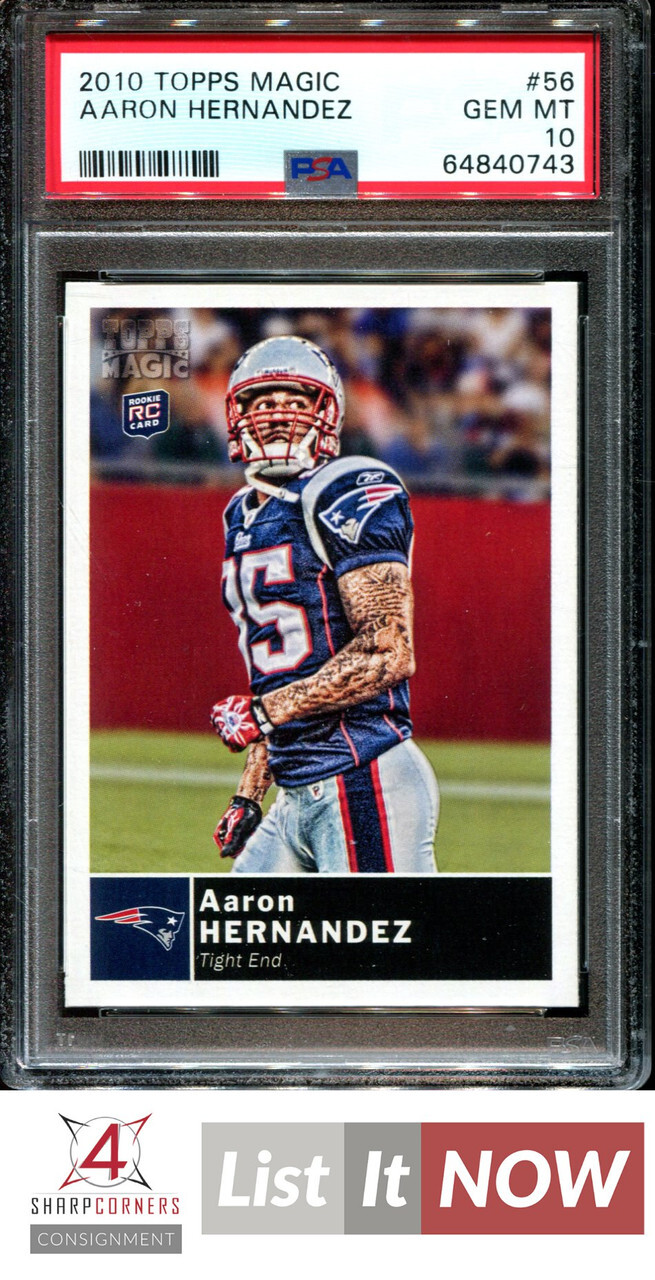 Aaron Hernandez Topps Magic #56 Base
