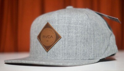 New Rvca  Heather Grey MID FIT Mens Snapback Hat RHTRVC-57