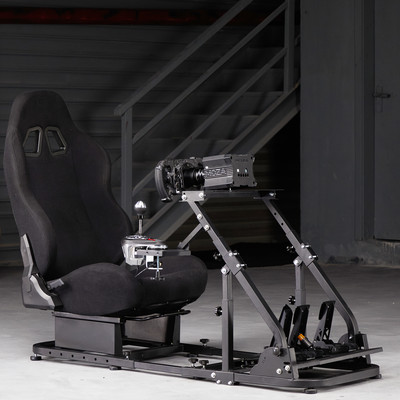 Hottoby G29 Racing Sim Cockpit Stand&Seat fit Thrustmaster Fanatec Logitech G923