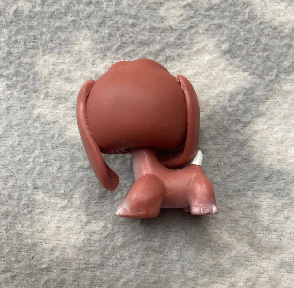 Littlest Pet Shop 567 reddish brown white beagle blue eyes teardrop eBay