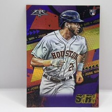 2022 Topps Fire Baseball Jose Siri Base RC #4 Purple Parallel # d 60/99