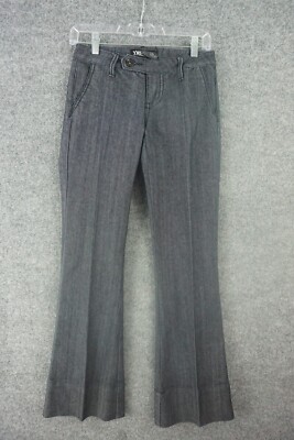 YMI Jeans Womens Junior Size 1 Black Low Rise Flare Leg