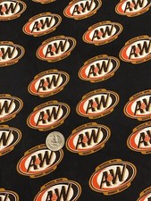 CUSTOM MADE...1 Yard A W Soda Cotton Fabric 36 X 54