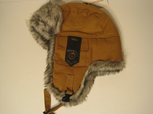 STETSON light brown cotton faux fur 