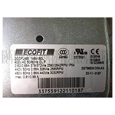NEW Ecofit 2GDFUT65 Inverter Fan for Schneider