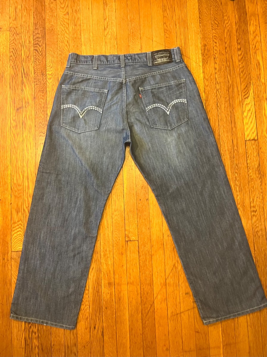 Levi's The Original Jeans 569 Loose Straight 38x32 Men's Dark Wash