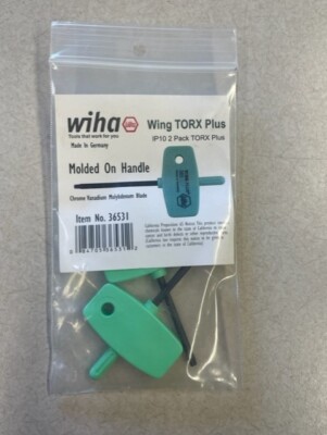 Wiha Wing Torx Plus IP10 365/10IP #36531 (2 pc)