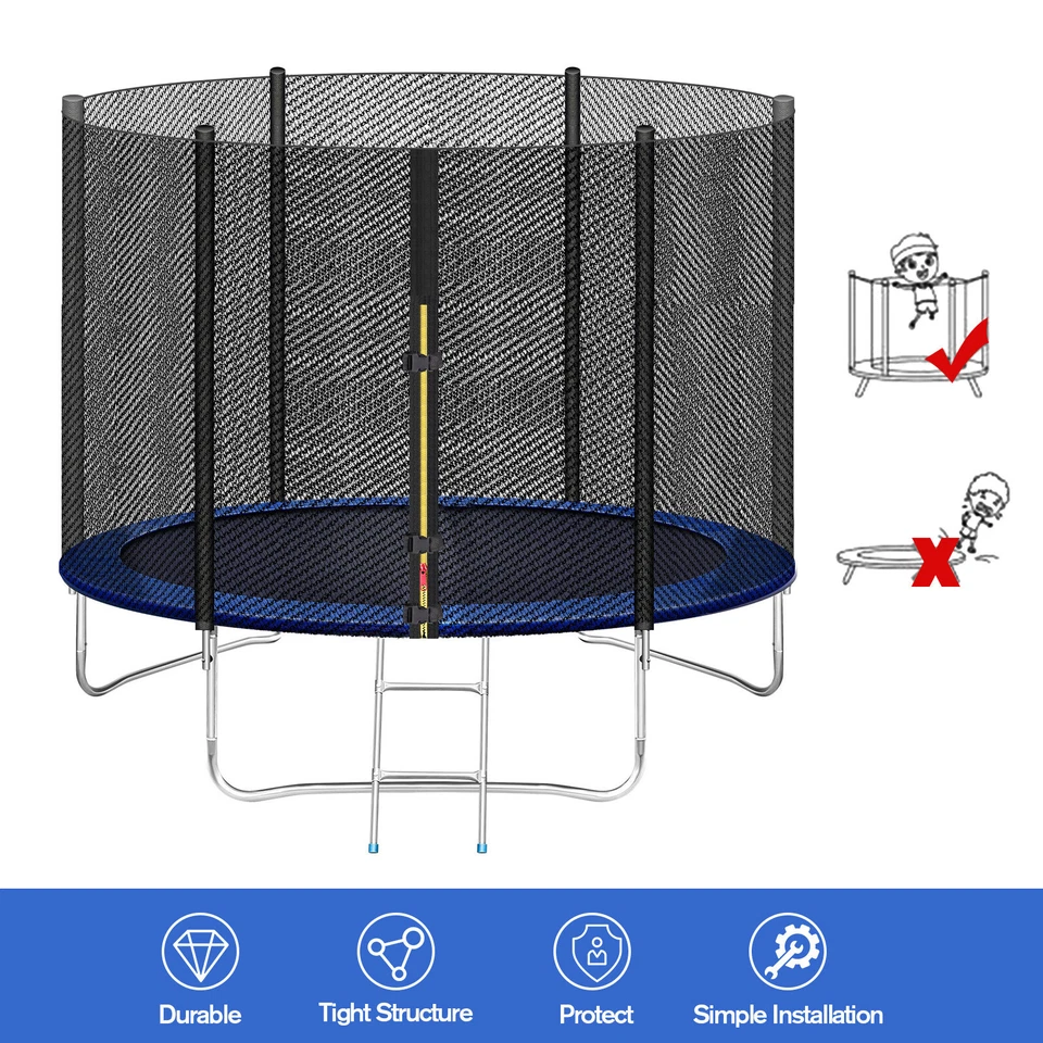 Repuesto de red de seguridad para trampolín para marcos de 10/12/14/16 pies Foto 2 de 4