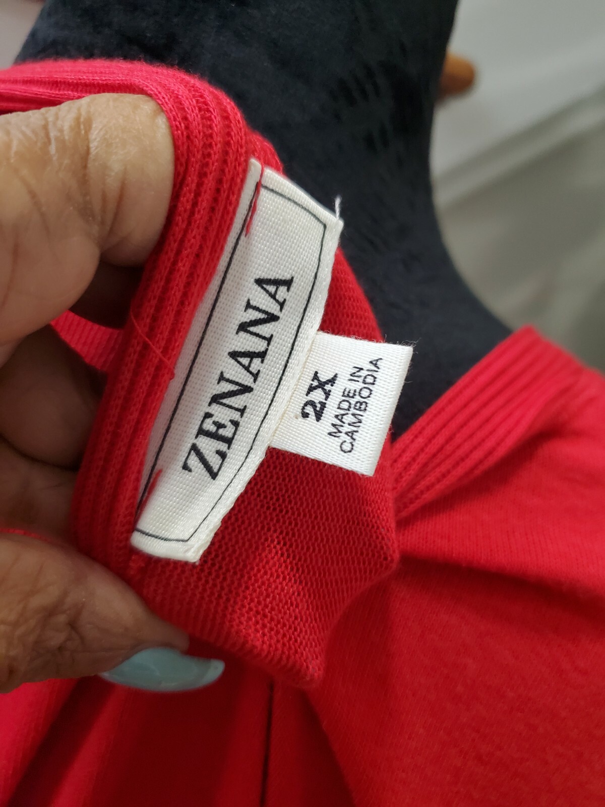 Zenana Women's Red Solid Polyester Long Sleeve V-… - image 8