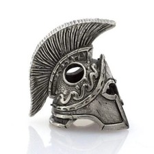 SILVER SPARTA Helmet Paracord Knife Bead Lanyard Rope Bead