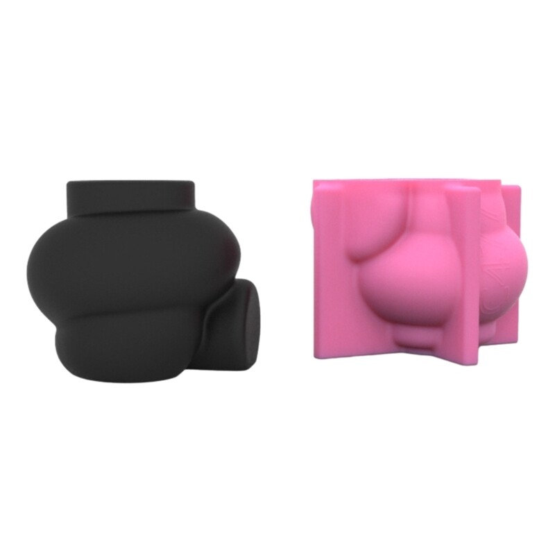 Unique Abstract Art Vase Silicone Mold Simple Makeup Pen Holder Resin