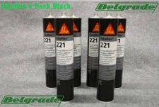 Sikaflex 221-523 Black Multi-Purpose Sealant/Adhesive, 300 ML (6PK)