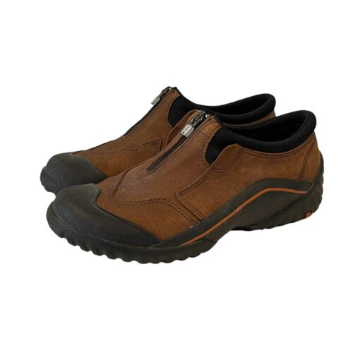 Scarpe Clarks Muckers vintage donna 6 stivaletti bassi in pelle marrone impermeabili pioggia - Foto 2 di 14