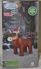 Gemmy LED Christmas 3.2' Highland Cow Airblown Inflatable Holiday Farm Animal