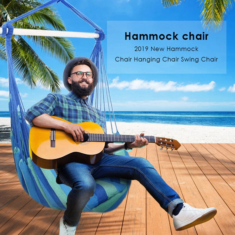 Garden Hang Chair Swinging Indoor Outdoor Furniture Hammock Hanging Rope Ch 6