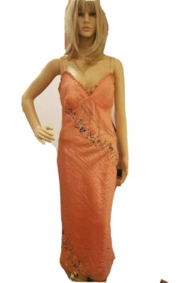 ABC by Allen Schwartz Embroidered Deep V Flounce Hem Party Dress 6 NEW $400