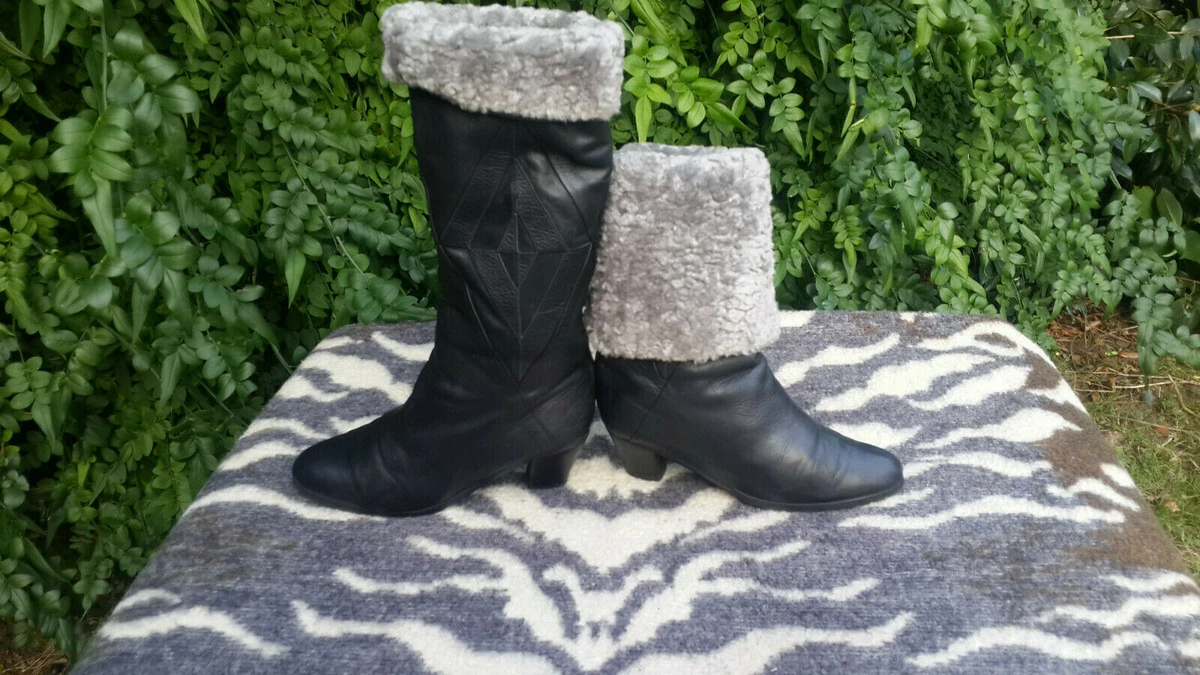 Sheepskin lined riding boots sale