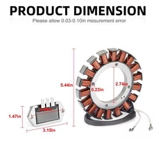 15/20 Amp Stator 237878S & Regulator for Kohler CH20 CH21 CH22 CH23 CH24 CH25