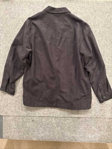 Vintage Van Heusen Black Suede Jacket Mens L - Picture 7 of 8