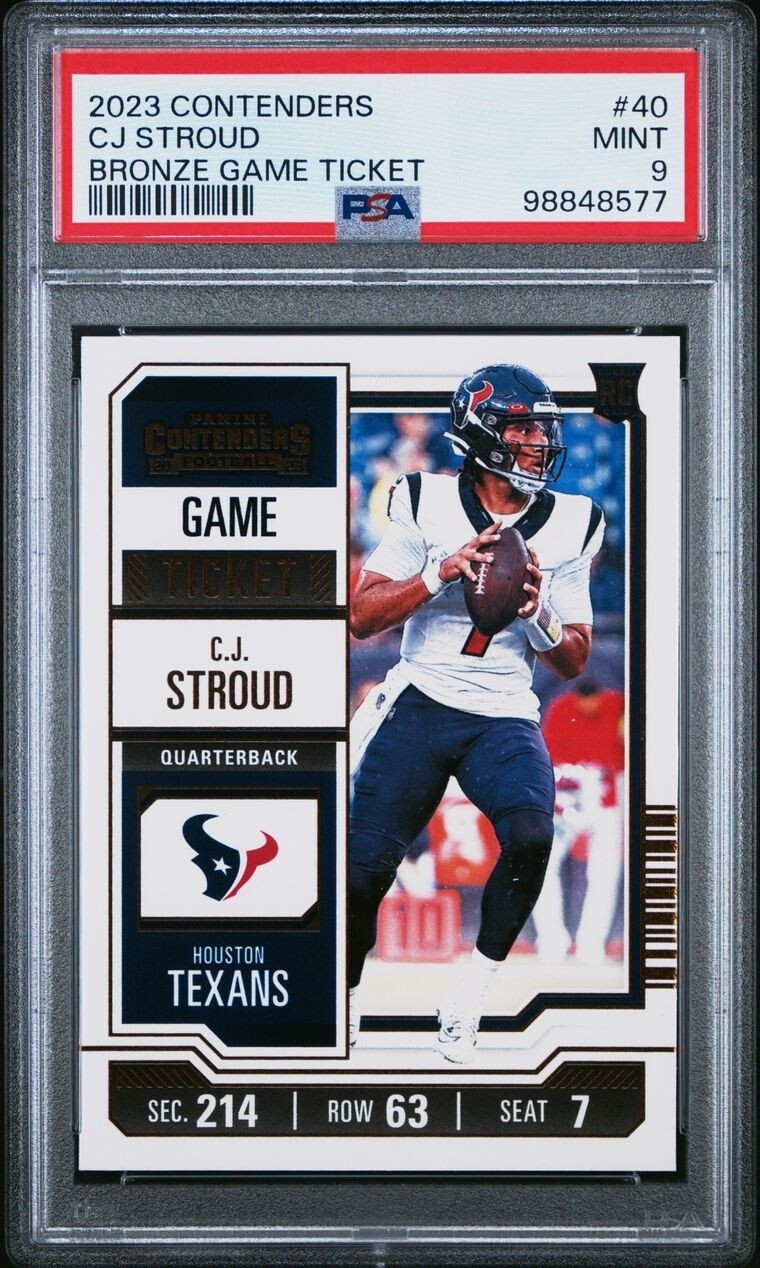 2023 Panini Contenders - Bronze Game Ticket #40 C.J. Stroud (RC) G8