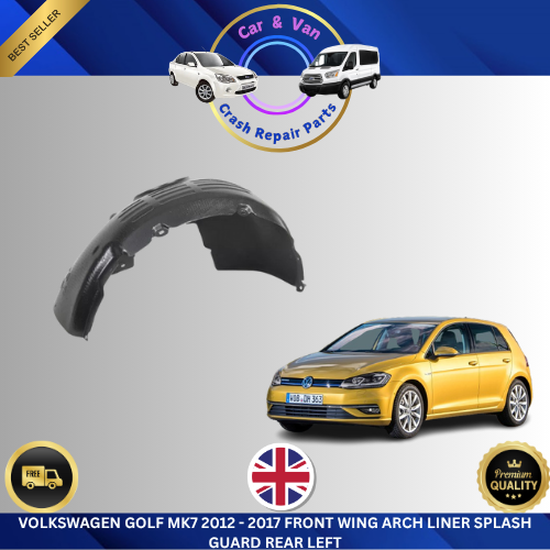 Rear Left Wheel Arch Liner for VW Golf MK7 2012–2017 Splash Guard Inner Wing - Picture 1 of 8
