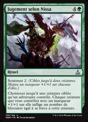 MTG Magic OGW FOIL - Nissa's Judgment / Urteil nach Nissa, French / VF