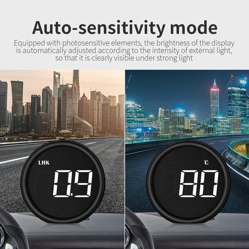 Car OBD Digital Speedometer Head Up Display Overspeed MPH/KM Small Form Factor - Picture 6 of 10
