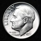 1951-D Roosevelt Silver Dime AU/UNC or BETTER - Complete Your Album!