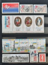 France 1989 Lot 14 timbres de n° 2560 à 2614 (cf détail), NEUFS** LUXE