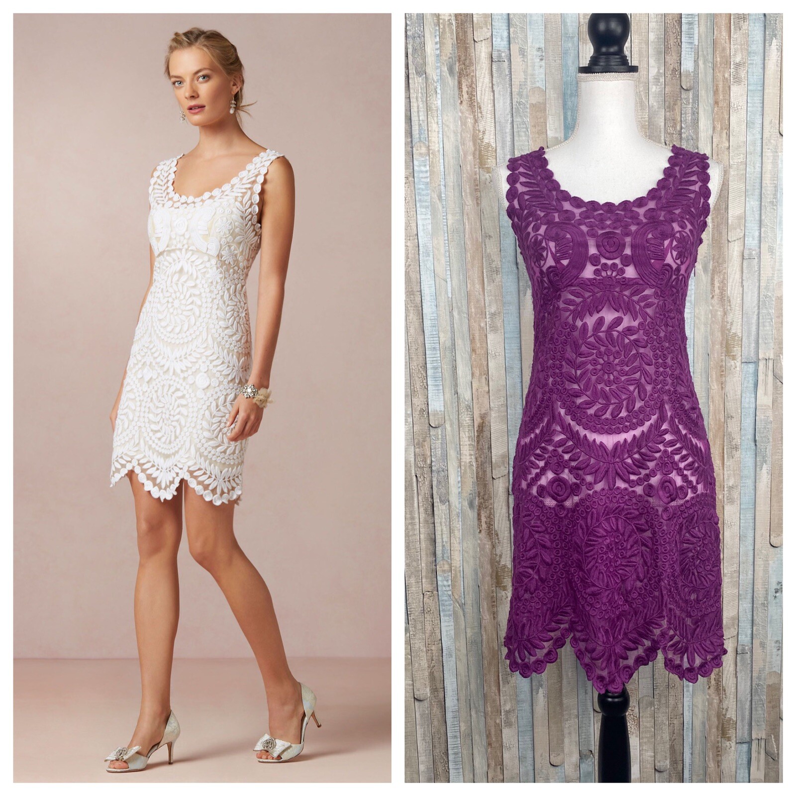 yoana baraschi purple dress Purple Long Sleeve Dress by Yoana Baraschi w/Cut away Sleeves Sz. Small