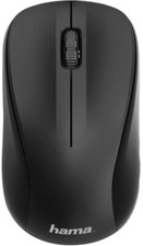 Image of HAMA MW-300 Optical Wireless Cordless 3-Button Computer Mouse Black Silent Keys