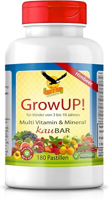 Get UP  Kindervitamine & Mineral Kaupastillen GrowUP! mit Xylit, 180 Stk
