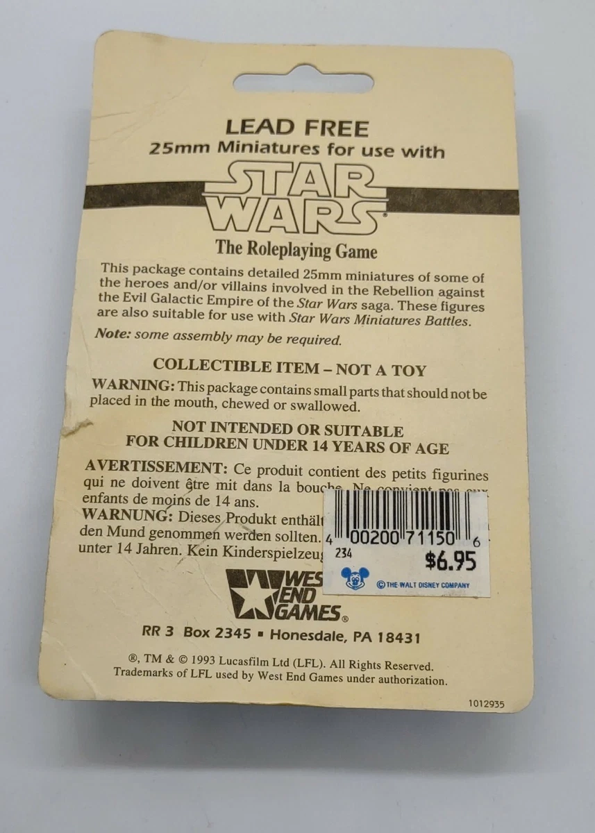 West End Games - Star Wars: The Roleplaying Game Miniatures (Vehicles)  (1988-99)